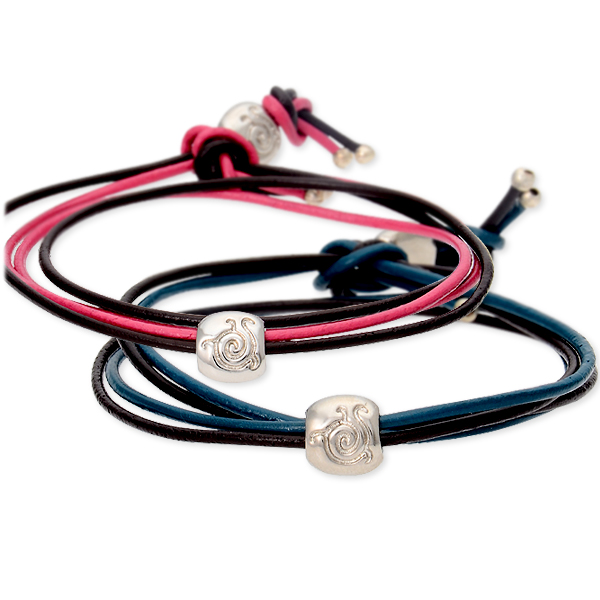 UZUOU レザーペアブレスレット