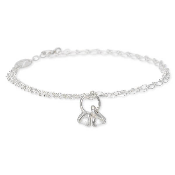 UZUOU シルバーブレスレット兼アンクレット