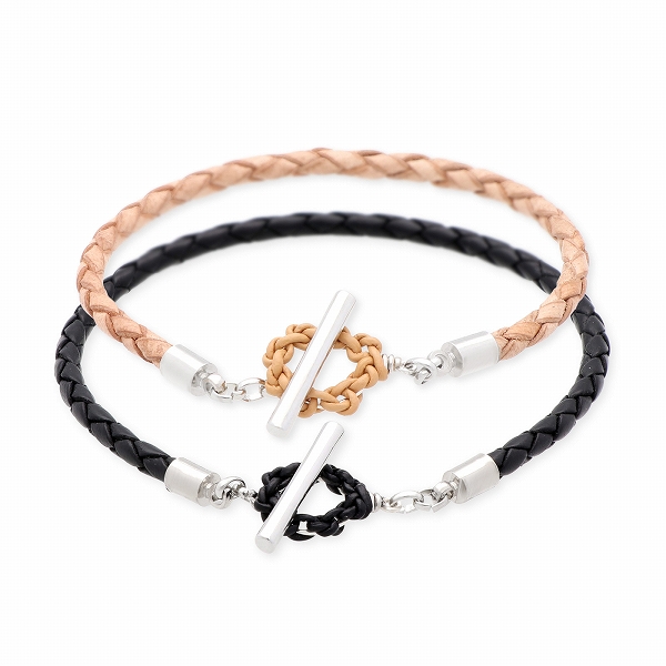 UZUOU レザーペアブレスレット