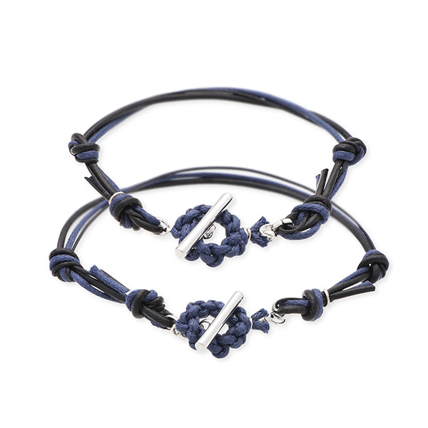 UZUOU レザーペアブレスレット