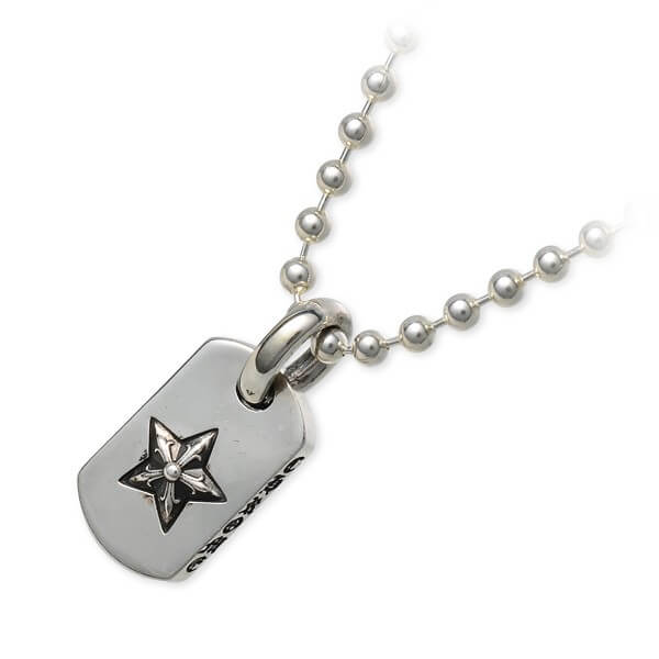 クロムハーツ(Chrome Hearts) シルバーネックレス DOG TINY-STAR SLV