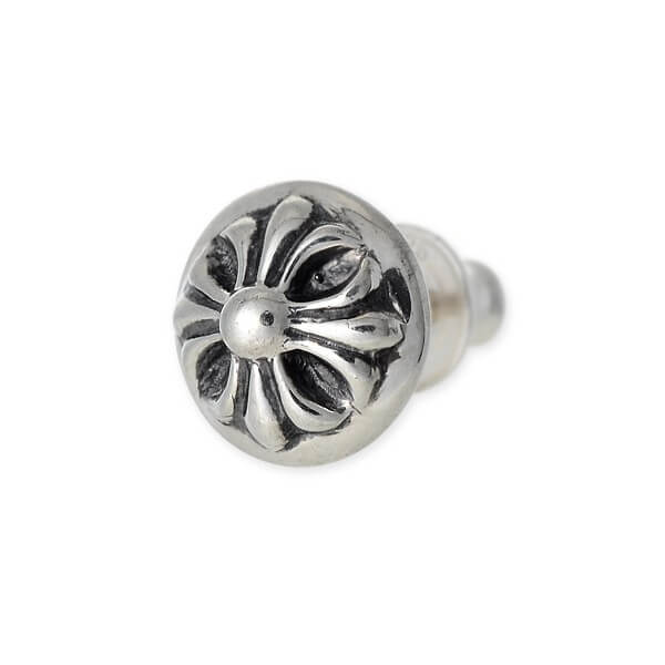 クロムハーツ(Chrome Hearts) シルバーピアス EARRING STUD-CROSSBL SLV(片耳用)