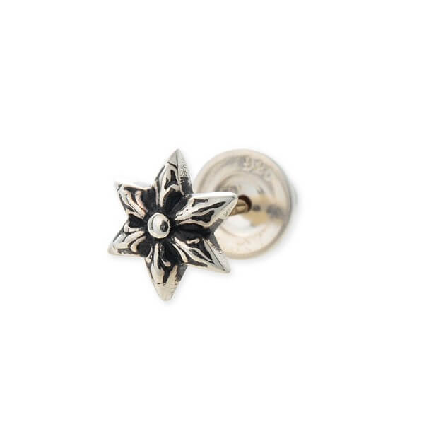 クロムハーツ(Chrome Hearts) シルバーピアス EARRING STUD-CO STAR/SLV(片耳用)