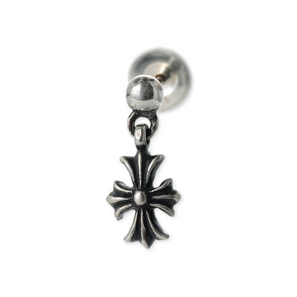 クロムハーツ(Chrome Hearts) シルバーピアス EARRING TINY E CH PLUS 1 DROP(片耳用)