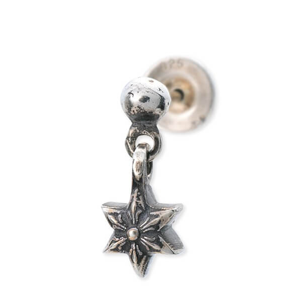 クロムハーツ(Chrome Hearts) シルバーピアス EARRING TINY-STAR SLV-OPT(片耳用)