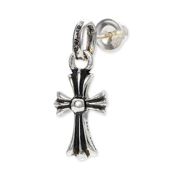 クロムハーツ(Chrome Hearts) シルバーピアス EARRING PC-CH CROSS-BABY FAT(片耳用)