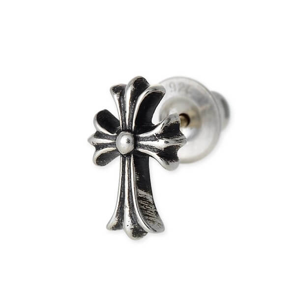 クロムハーツ(Chrome Hearts) シルバーピアス CH Cross #2 Stud Earring(片耳用)