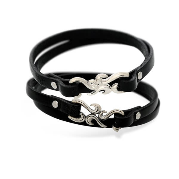 DAgDART レザーペアブレスレット