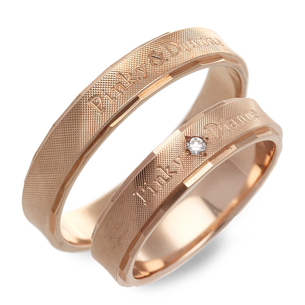 PINKY&DIANNE ピンクゴールドマリッジリング