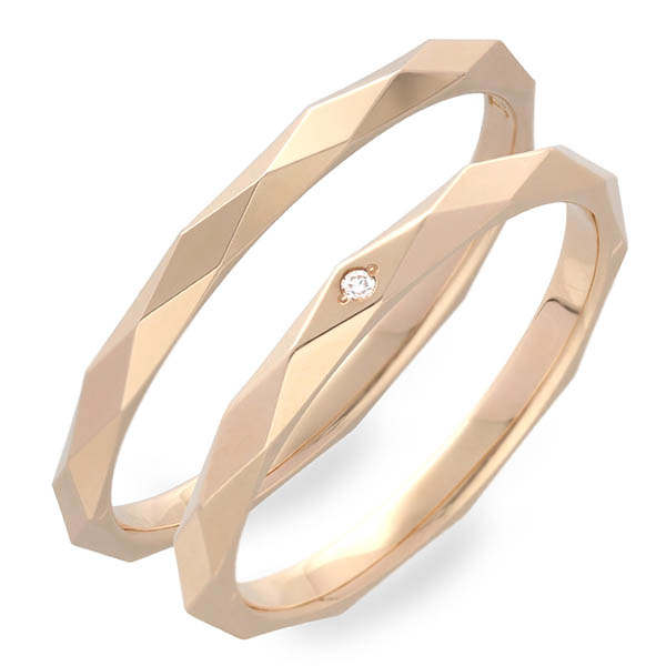 PINKY&DIANNE ピンクゴールドマリッジリング