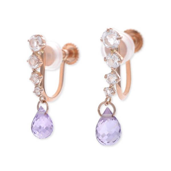 WISP ピンクゴールドイヤリング