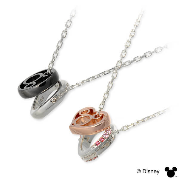 THE KISS シルバーペアネックレス DI-SN1840DM-DI-SN1839DM