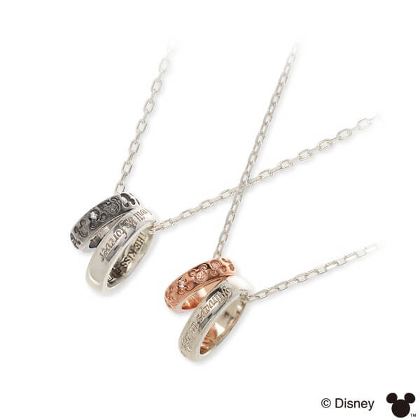 THE KISS シルバーペアネックレス