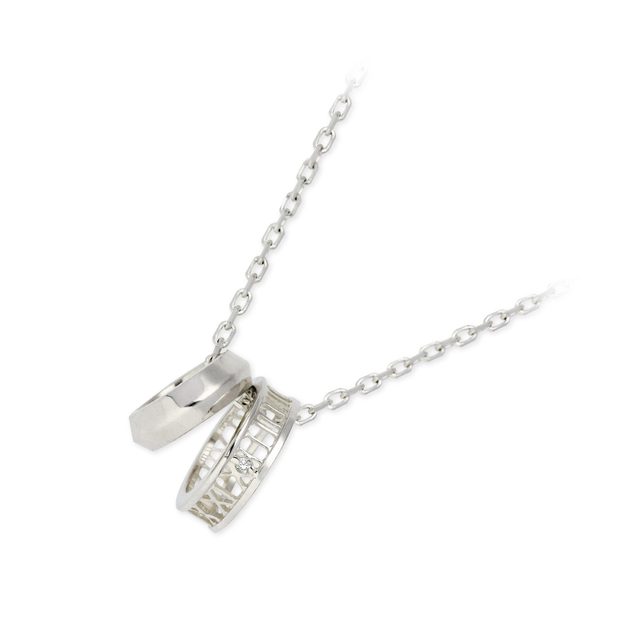 THE KISS シルバーネックレス