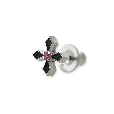 Dignest シルバースタッドピアス(片耳用)