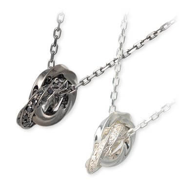 Dignest シルバーペアネックレス