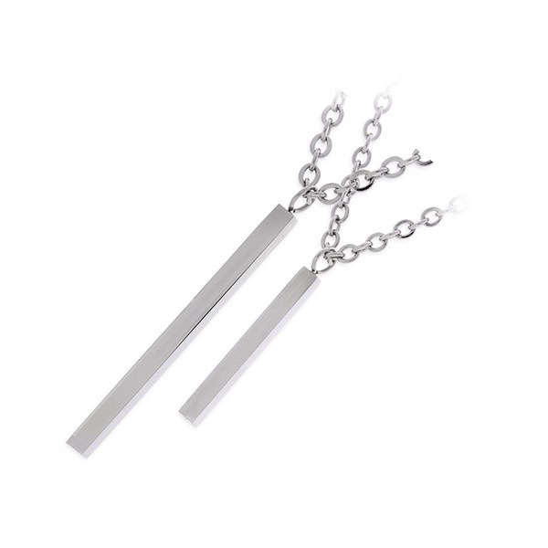 Disc ステンレスペアネックレス