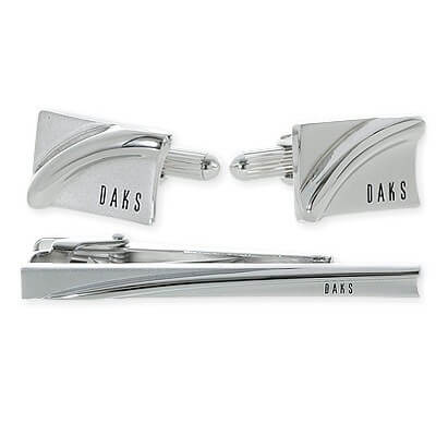 DAKS LONDON ブラスカフス&タイピンセット