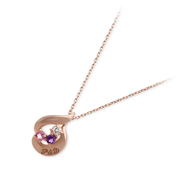 PINKY&DIANNE ピンクゴールドネックレス