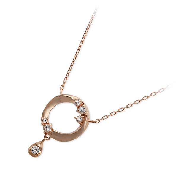 PINKY&DIANNE ピンクゴールドネックレス