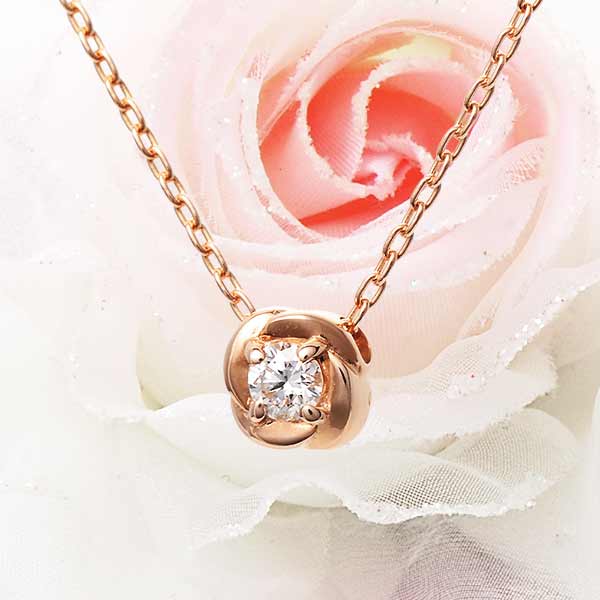 WISP ピンクゴールドネックレス