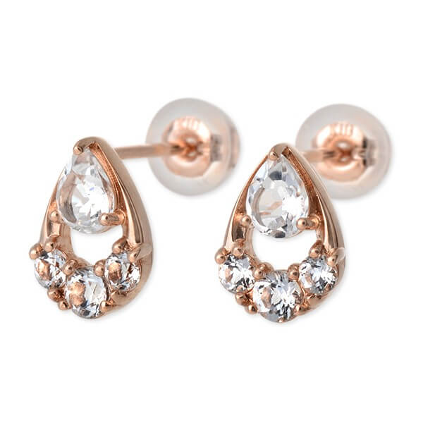 PINKY&DIANNE ピンクゴールドピアス