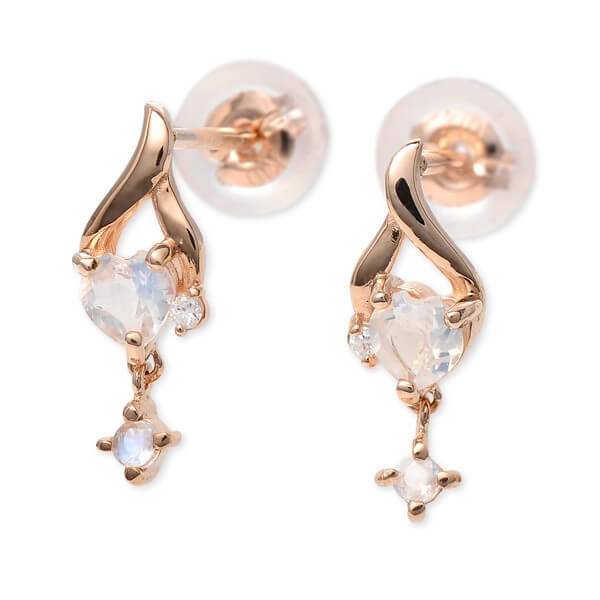 WISP ピンクゴールドピアス