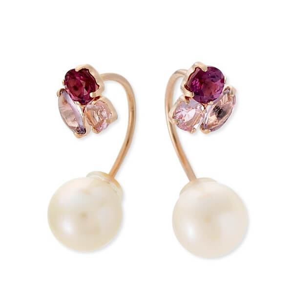 WISP ピンクゴールドピアス