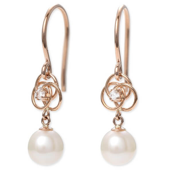 WISP ピンクゴールドピアス