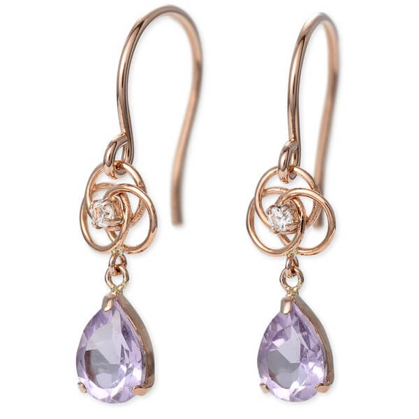 WISP ピンクゴールドピアス