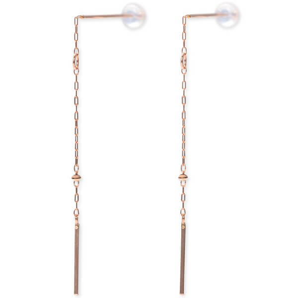 WISP ピンクゴールドピアス