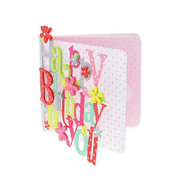 Hallmark メッセージカード 誕生日(抜き文字)