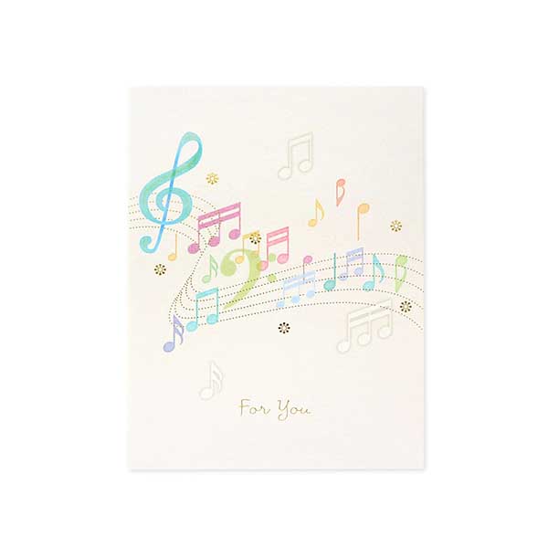 Hallmark メッセージカード 多目的(音符)
