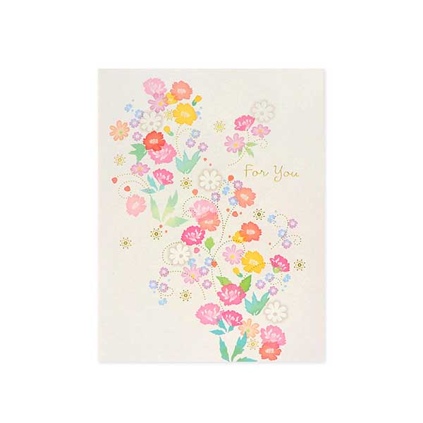 Hallmark メッセージカード 多目的(ピンク小花)