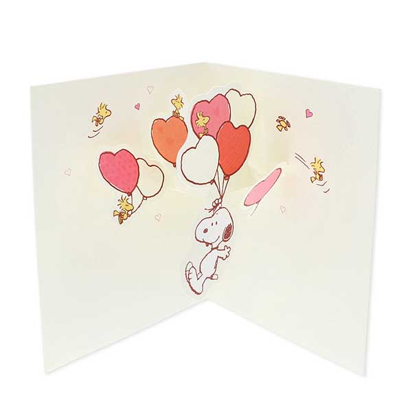 Hallmark メッセージカード 多目的(スヌーピー・ハートバルーン)