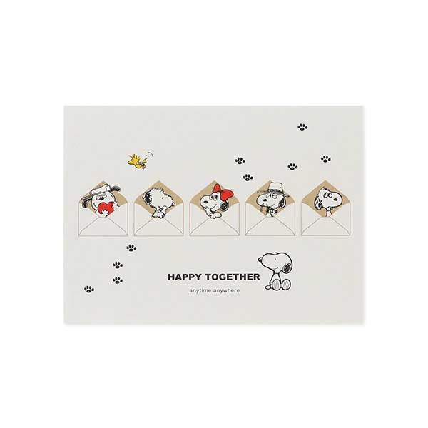 Hallmark メッセージカード 多目的(スヌーピー・仲間と手紙)