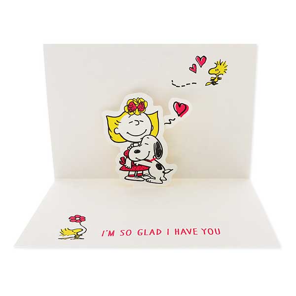 Hallmark メッセージカード　感謝(スヌーピー・ラブリーダンス)