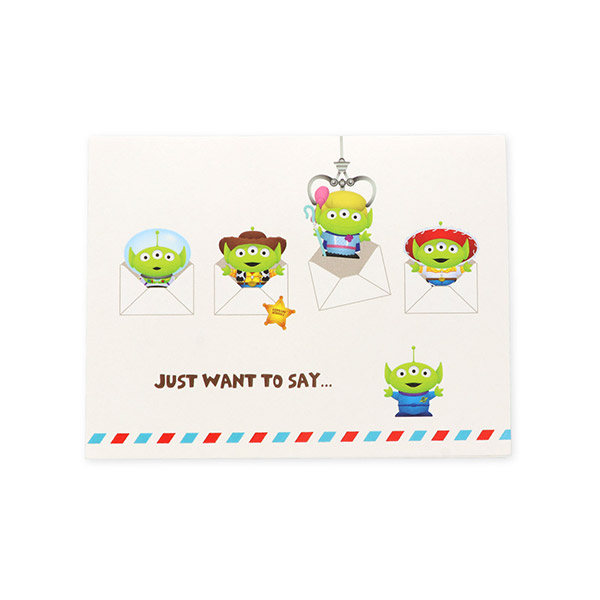 Hallmark メッセージカード　多目的(トイストーリー・お手紙エイリアン)