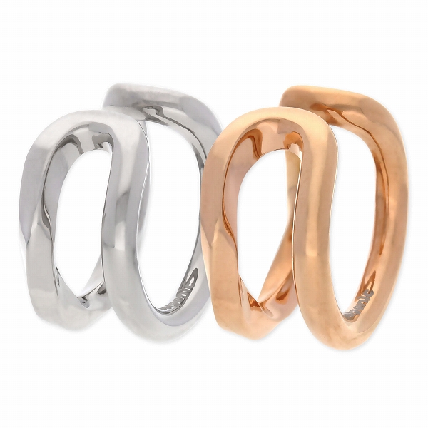 Steelgenic ステンレスペアイヤーカフ