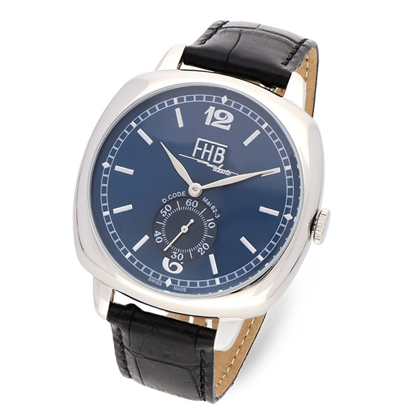 FHB メンズ レザーウォッチ(腕時計) F901-SVBL