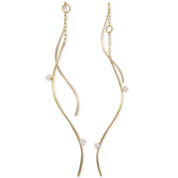 WISP イエローゴールドピアス