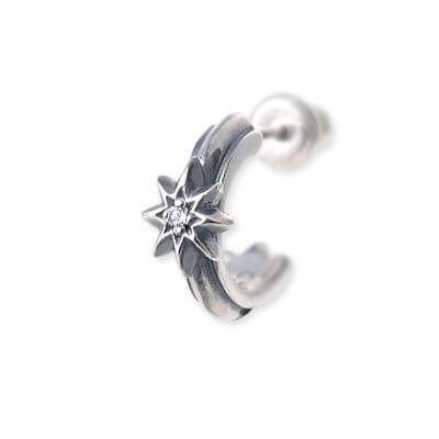 Fatima Design シルバーフープピアス(片耳用)