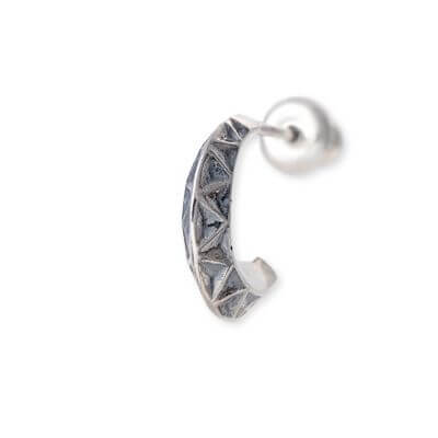 Fatima Design シルバーフープピアス(片耳用)