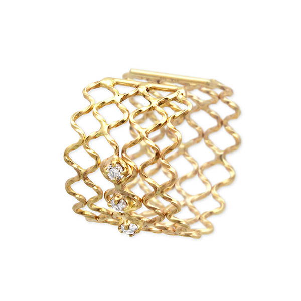 PINKY&DIANNE イエローゴールドイヤーカフ