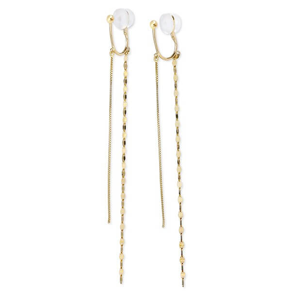 WISP イエローゴールドイヤリング