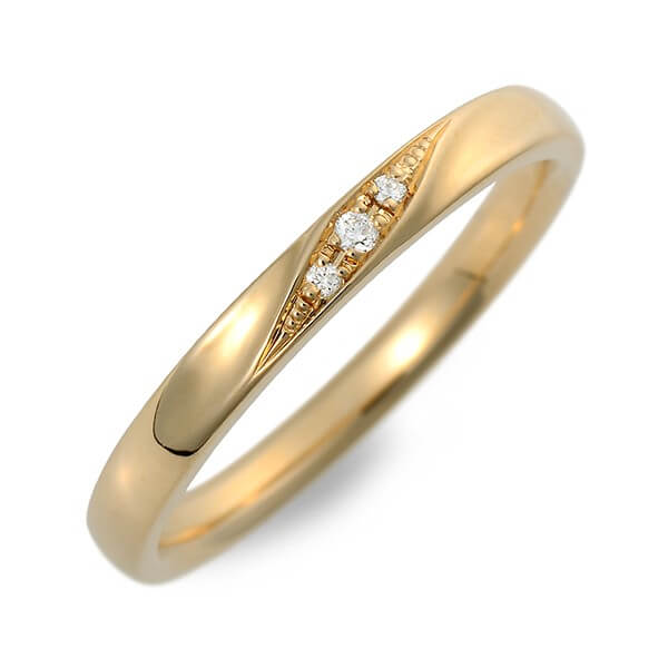 WISP イエローゴールドリング