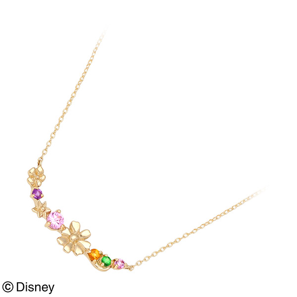 Disney イエローゴールドネックレス