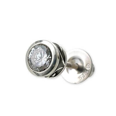 AQUA FORTIS シルバースタッドピアス(片耳用)