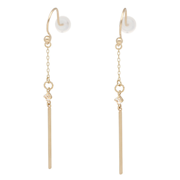 PINKY&DIANNE イエローゴールドピアス