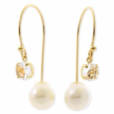 WISP イエローゴールドピアス